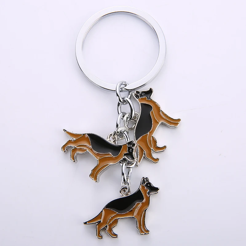 German Shepherd Dog pendant keychain key rings for car white gold color metal alloy bag charm men women key chains keyring 2019
German Shepherd Dog pendant keychain key rings for car white gold color metal alloy bag charm men women key chains keyring 2019