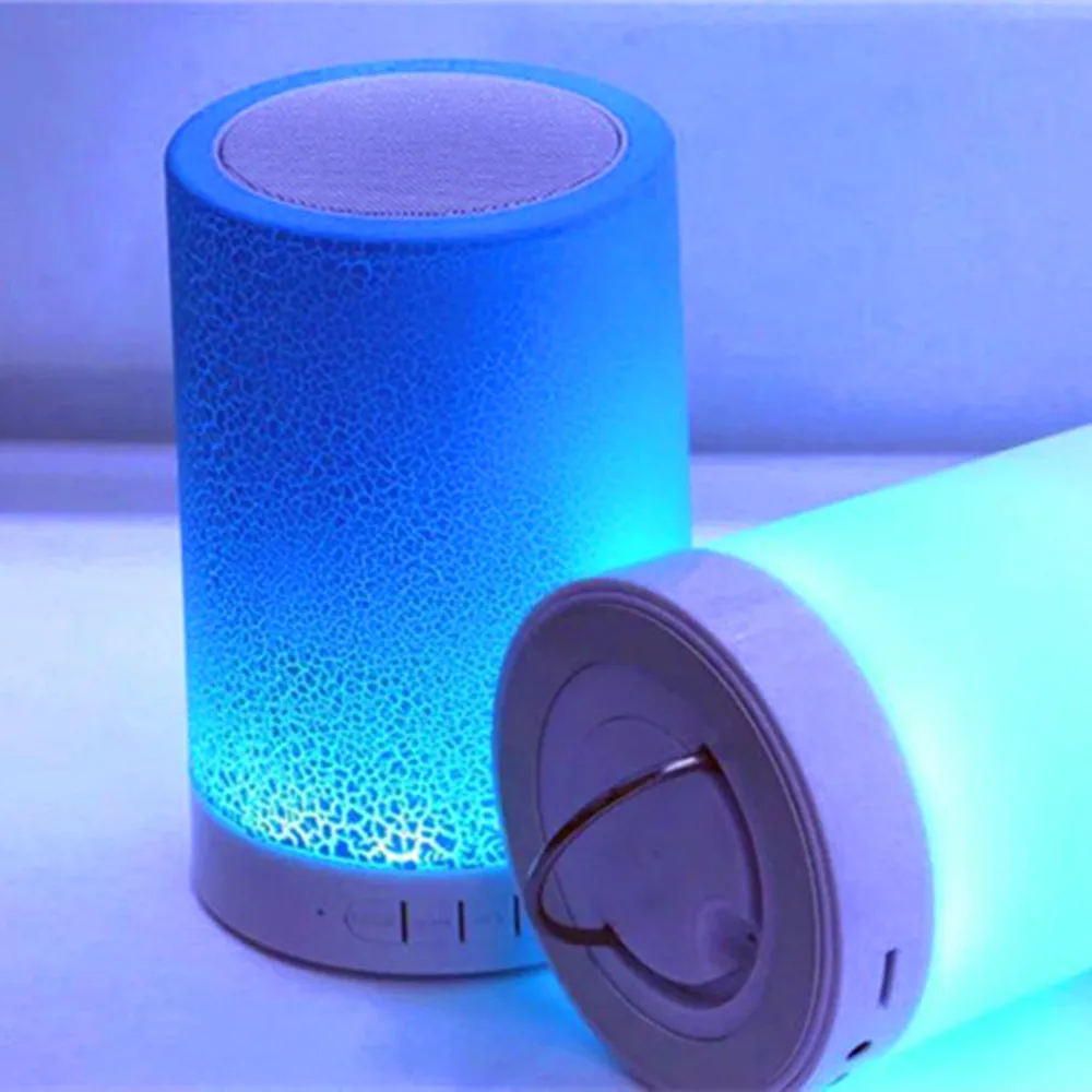 Image Flash LED Light Crack Pattern Support TF Card MP3 Music Player with Speaker