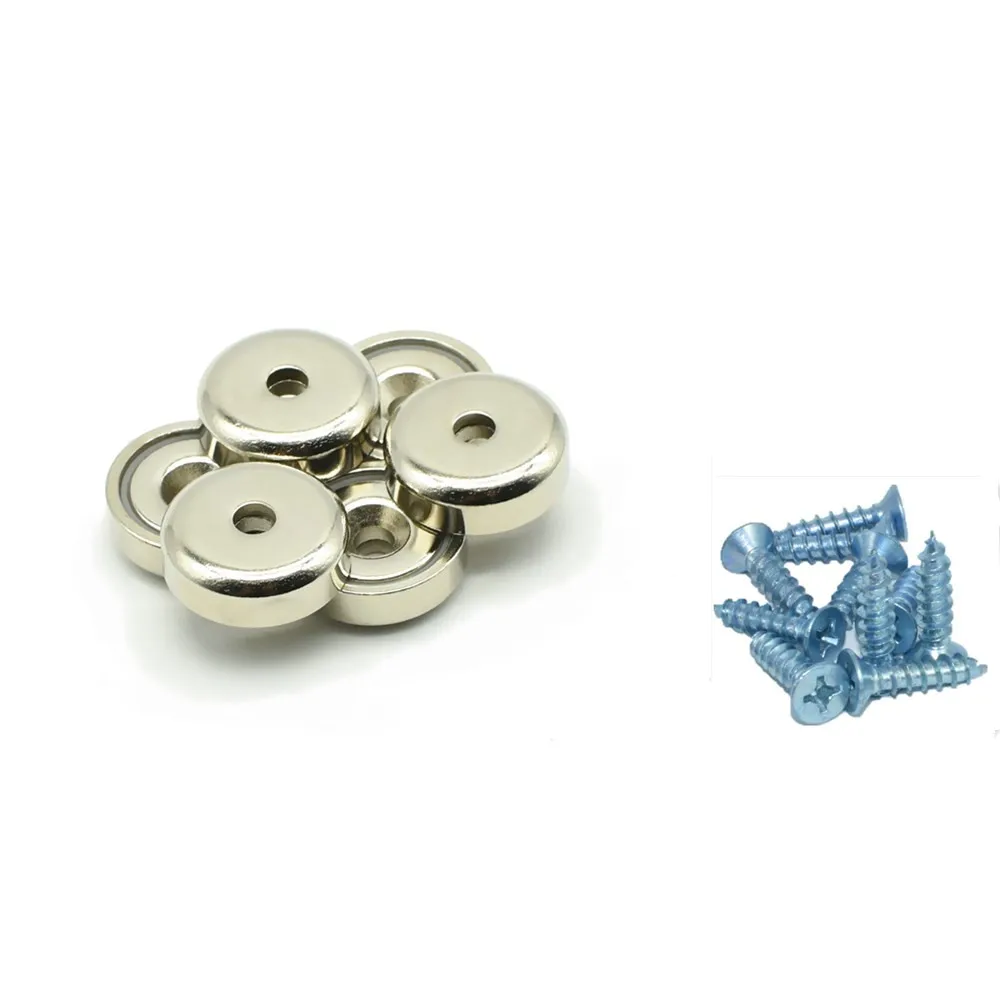 Garage Magnet Diameter 25mm Clamping Pot with Countersunk Screw Hole Tool Holding Iron Hanger Magnetics for Workshops Set 10 pcs
Garage Magnet Diameter 25mm Clamping Pot with Countersunk Screw Hole Tool Holding Iron Hanger Magnetics for Workshops Set 10 pcs