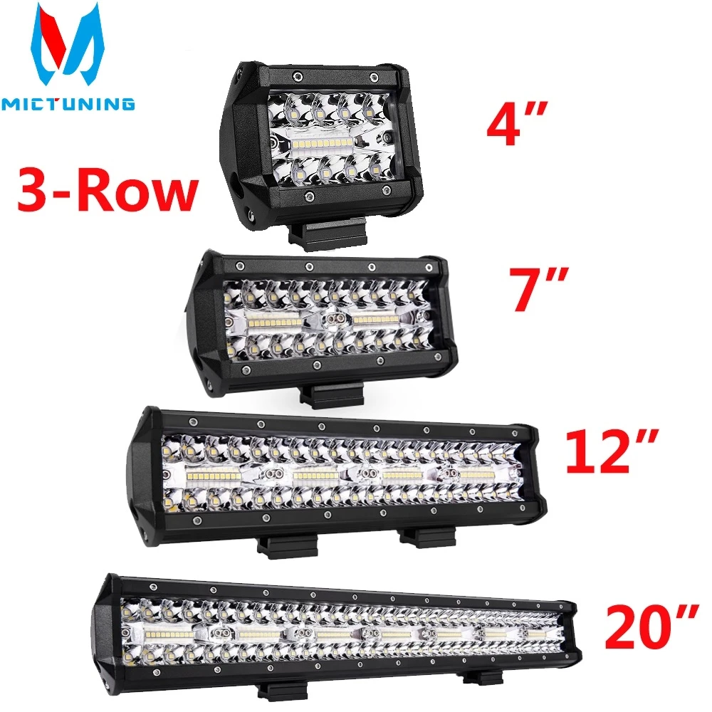 MICTUNING Led Work Light 4 7 12 20 inch 3 Rows LED Work Light Bar For Tractor Boat OffRoad 4x4 Truck SUV ATV Driving Motorcycle
MICTUNING Led Work Light 4 7 12 20 inch 3 Rows LED Work Light Bar For Tractor Boat OffRoad 4x4 Truck SUV ATV Driving Motorcycle