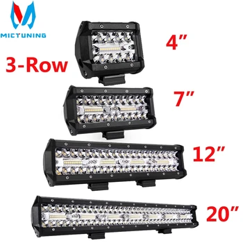 MICTUNING Led Work Light 4" 7" 12" 20 inch 3 Rows LED Light Bar For Tractor Boat OffRoad 4x4 Truck SUV ATV Driving Motorcycle
MICTUNING Led Work Light 4" 7" 12" 20 inch 3 Rows LED Light Bar For Tractor Boat OffRoad 4x4 Truck SUV ATV Driving Motorcycle