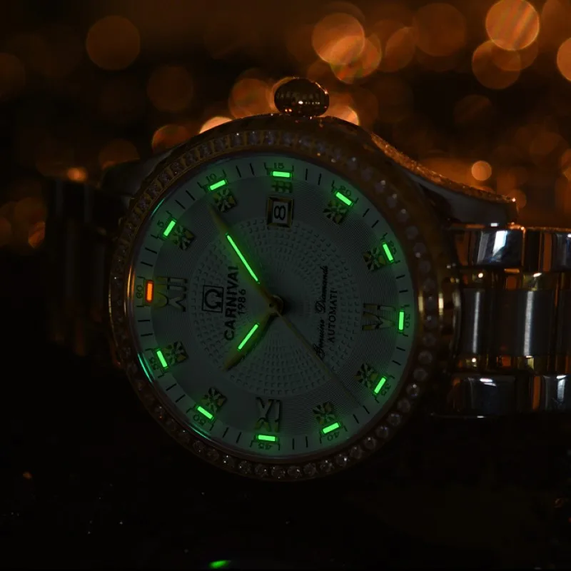 Luxury Tritium Watch Automatic Switzerland CARNIVAL High End Mechanical Watches Sapphire Calendar Waterproof Skeleton Watch Men
Luxury Tritium Watch Automatic Switzerland CARNIVAL High End Mechanical Watches Sapphire Calendar Waterproof Skeleton Watch Men