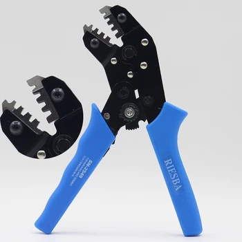 RIESBA SN-2549 Pin Crimping Tool 2.54mm 3.96mm 4.8mm 28-18awg 0.08-1.0mm2 for Terminals with Wire-electrode Cutting Die Sets
RIESBA SN-2549 Pin Crimping Tool 2.54mm 3.96mm 4.8mm 28-18awg 0.08-1.0mm2 for Terminals with Wire-electrode Cutting Die Sets