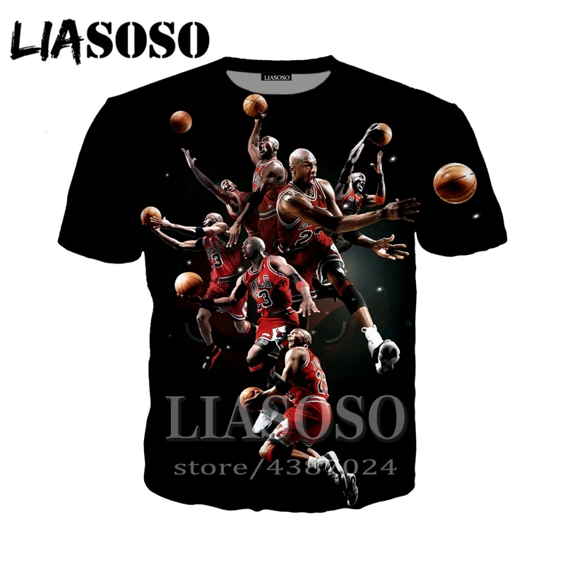 LIASOSO fashion t-shirt 3D Men/women funny print 2019 Michael Jordan streetwear t shirt Harajuku Shirts anime Short Sleeve E58
LIASOSO fashion t-shirt 3D Men/women funny print 2019 Michael Jordan streetwear t shirt Harajuku Shirts anime Short Sleeve E58