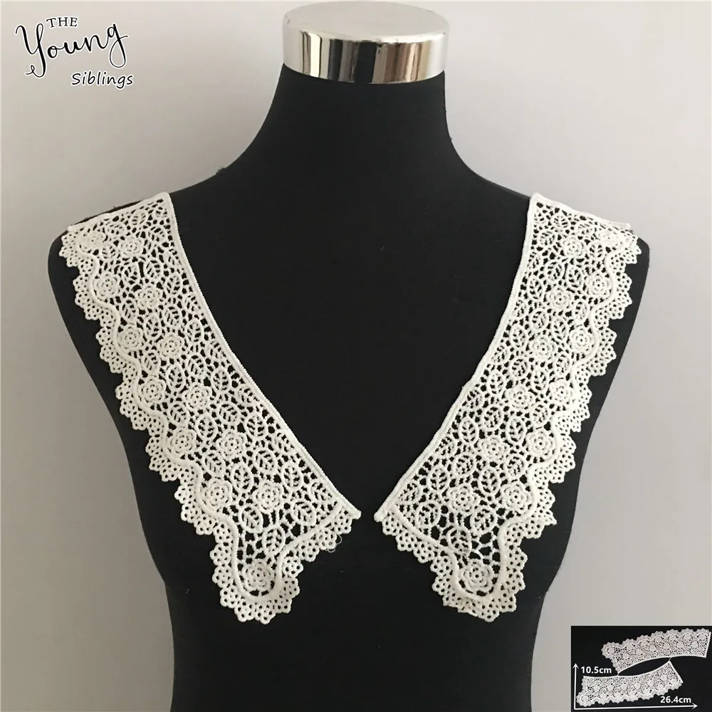 New arrive White Lace Neckline fabric Flower Embroidered Applique Lace Collar DIY Wedding dress Accessory Sewing Supplies YL1425
New arrive White Lace Neckline fabric Flower Embroidered Applique Lace Collar DIY Wedding dress Accessory Sewing Supplies YL1425