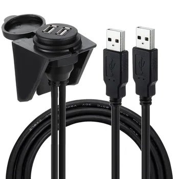 Flush Mount USB 2.0 Dashboard Panel Waterproof Male to Female Cable Car Van Dashboard Lead Panel Data Cord for Motorcycle Boat
Flush Mount USB 2.0 Dashboard Panel Waterproof Male to Female Cable Car Van Dashboard Lead Panel Data Cord for Motorcycle Boat