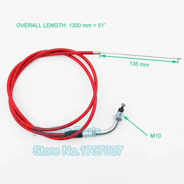 51" Gas Throttle Cable Red Twist Elbow For 49cc 50cc 60cc 80cc Motorized Bicycle Push Bike
51" Gas Throttle Cable Red Twist Elbow For 49cc 50cc 60cc 80cc Motorized Bicycle Push Bike
