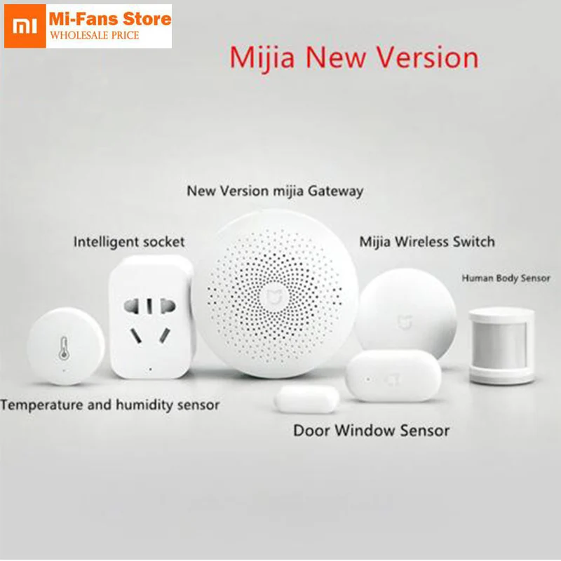 Original Xiaomi Smart Home Kits Gateway Door Window Sensor Human Body Sensor Wireless Switch Humidity Zigbee Socket mihome APP
Original Xiaomi Smart Home Kits Gateway Door Window Sensor Human Body Sensor Wireless Switch Humidity Zigbee Socket mihome APP