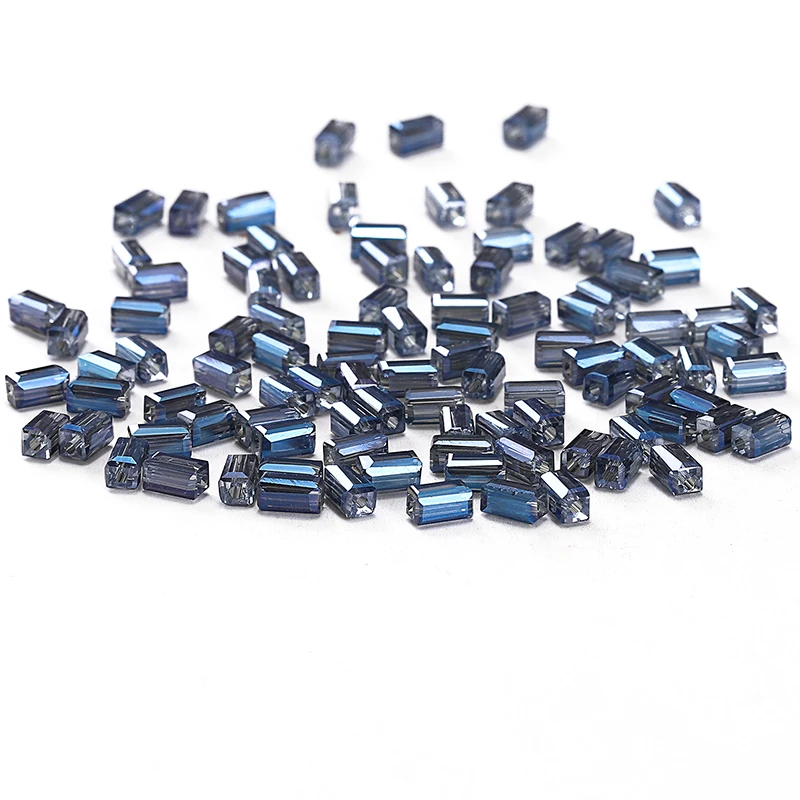 Blue AB 50pcs 2*4mm Crystal Beads Austria Crystal Square-shape Charm Glass Loose Beads DIY hand-woven
Blue AB 50pcs 2*4mm Crystal Beads Austria Crystal Square-shape Charm Glass Loose Beads DIY hand-woven