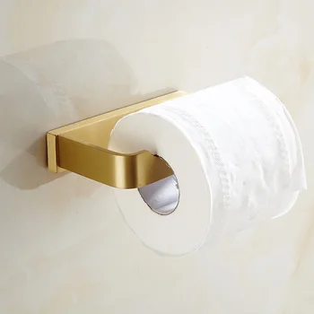 Solid Brass Brushed Gold Toilet Paper Holder Wall Mount Tissue Roll Hanger Brush Gold Suporte De Papel Bathroom Accessories
Solid Brass Brushed Gold Toilet Paper Holder Wall Mount Tissue Roll Hanger Brush Gold Suporte De Papel Bathroom Accessories