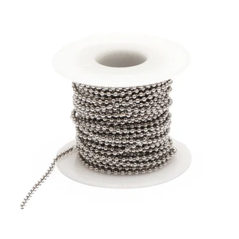 10m/Roll Beaded Ball Chain Dia 1.2/1.5/2/2.4/3.0mm Beaded Ball Stainless Steel Chain Bulk Jewelry Chains for Necklaces DIY
10m/Roll Beaded Ball Chain Dia 1.2/1.5/2/2.4/3.0mm Beaded Ball Stainless Steel Chain Bulk Jewelry Chains for Necklaces DIY