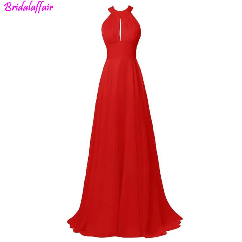 Elegant Red Halter A-line Sweep Train Prom Dress Fast Shipping 2019 Backless Chiffon Long Plus Size Evening Dress Vestido Longo 
Elegant Red Halter A-line Sweep Train Prom Dress Fast Shipping 2019 Backless Chiffon Long Plus Size Evening Dress Vestido Longo