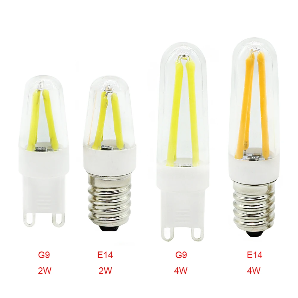 

2W 4W Dimmable Retro Mini LED Lamp G9 E14 corn Bulb 220V Tungsten lamp LED light 360 degrees Beam Angle spotlight lamps bulb