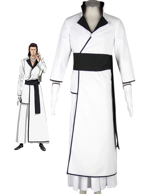 

Free Shipping Bleach Coyote Starrk White Kimono Anime Cosplay Costume