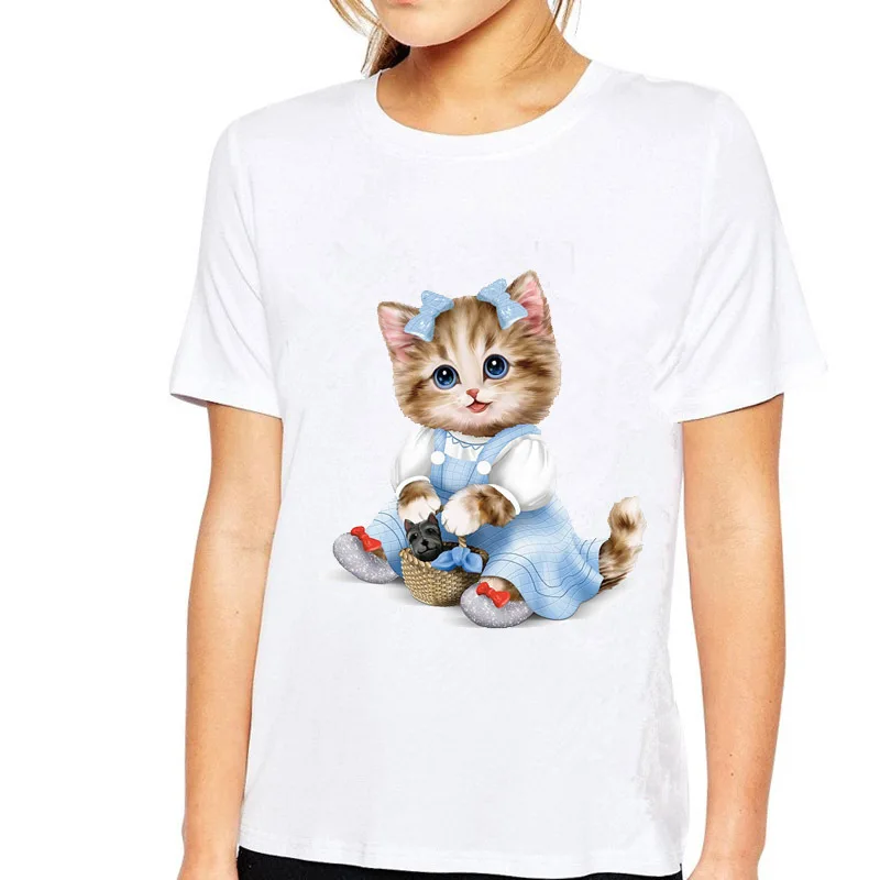 Cute Cartoon Cat Print Women T Shirt Casual Short Sleeve Tshirt Female O-neck Loose Women T-shirt Tops Tee Shirt
Cute Cartoon Cat Print Women T Shirt Casual Short Sleeve Tshirt Female O-neck Loose Women T-shirt Tops Tee Shirt