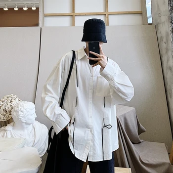 2019 Men's Solid Color Long Sleeve Hawaiian Shirt Fashion Trend Leisure Loose Coat French Cuff Mens White Shirts Plus Size M-XL
2019 Men's Solid Color Long Sleeve Hawaiian Shirt Fashion Trend Leisure Loose Coat French Cuff Mens White Shirts Plus Size M-XL