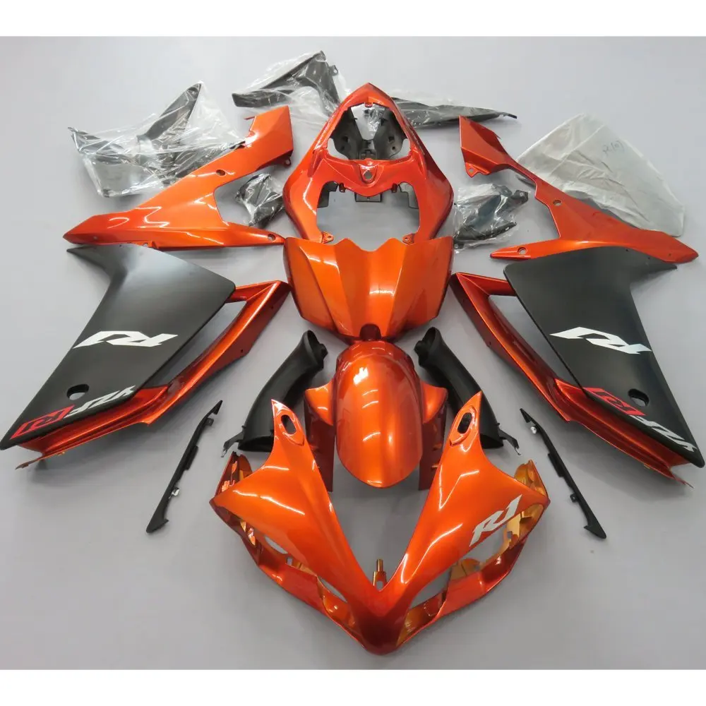 Motorcycle Full Fairing Set for Yamaha R1 YZF YZFR1 2007 2008 YZF-R1 07 08 Injection Molding Fairings Burnt Orange Matte Black
Motorcycle Full Fairing Set for Yamaha R1 YZF YZFR1 2007 2008 YZF-R1 07 08 Injection Molding Fairings Burnt Orange Matte Black
