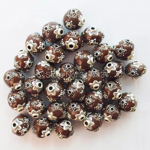 (Min.order 10$ mix)12pcs 12x10mm Beautiful Brown Rare earth Tibet siliver Spacer Beads ZSAM5039
(Min.order 10$ mix)12pcs 12x10mm Beautiful Brown Rare earth Tibet siliver Spacer Beads ZSAM5039