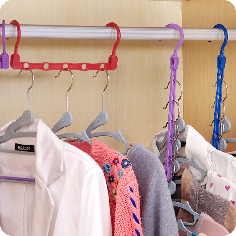 Random Color Multi-function Plastic Five-hole Storage Rack Windproof Magic Hanger Classification Sorting Space Drying Rack
Random Color Multi-function Plastic Five-hole Storage Rack Windproof Magic Hanger Classification Sorting Space Drying Rack