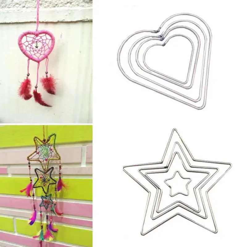 1Pc Metal Hoop Dream Catcher Heart And Start Hoop Ring For DIY Manual Handmade Wicker Crafts Dreamcatcher Tool Accessories #20
1Pc Metal Hoop Dream Catcher Heart And Start Hoop Ring For DIY Manual Handmade Wicker Crafts Dreamcatcher Tool Accessories #20
