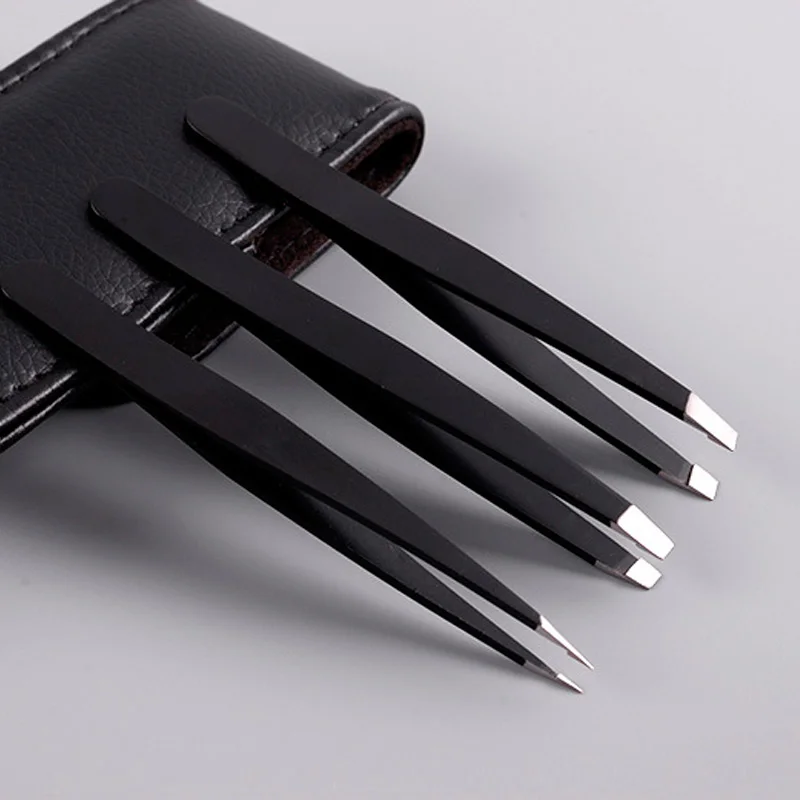 3 Pcs/Set Eyebrow Tweezers Stainless Steel Point Tip/Slant Tip/Flat Tip Hair Remover Tools Kit TY99
3 Pcs/Set Eyebrow Tweezers Stainless Steel Point Tip/Slant Tip/Flat Tip Hair Remover Tools Kit TY99