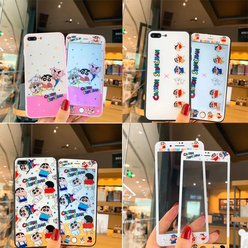 Crayon Shin-chan Glass back Cover For iPhone X case& Front protector phone Cover for iPhone XR 7 6splus case fundas for iphone X
Crayon Shin-chan Glass back Cover For iPhone X case& Front protector phone Cover for iPhone XR 7 6splus case fundas for iphone X