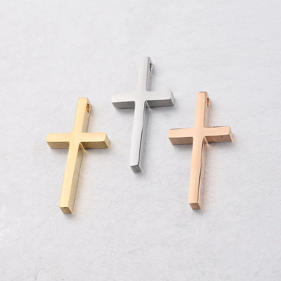 100% Stainless Steel Cross Pendant For Jewelry Making Silver/Gold/Rose Gold Metal Cross Charm Mirror Polished Wholesale 20pcs
100% Stainless Steel Cross Pendant For Jewelry Making Silver/Gold/Rose Gold Metal Cross Charm Mirror Polished Wholesale 20pcs