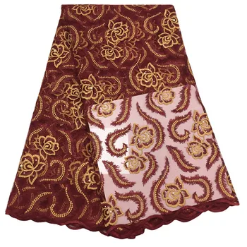 Direct selling latest design 2019 High Quality Net Lace top range Nigerian party Lace Fabric FC27, wine red mesh Lace
Direct selling latest design 2019 High Quality Net Lace top range Nigerian party Lace Fabric FC27, wine red mesh Lace