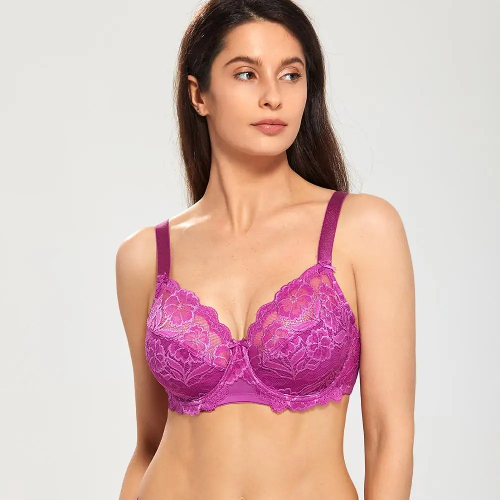 Women's Full Coverage Non padded Underwired Embroidery Floral Lace Bra Plus Size B C D DD E F G H
Women's Full Coverage Non padded Underwired Embroidery Floral Lace Bra Plus Size B C D DD E F G H