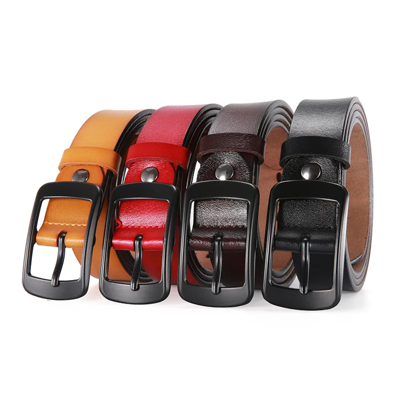 Cow Leather Belts For Women Black Pin Buckle Waistband 2019 New Men Belt Good Quality Solid Jeans Accessories
Cow Leather Belts For Women Black Pin Buckle Waistband 2019 New Men Belt Good Quality Solid Jeans Accessories