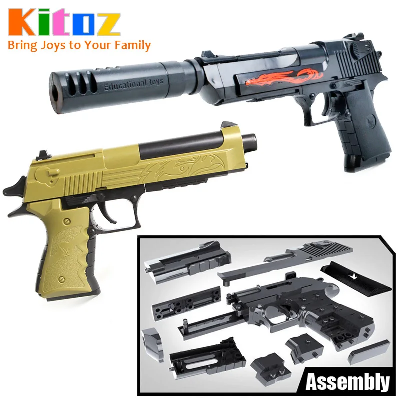 Kitoz Educational DIY Building Block Toy Gun Pistol Rifle 3D Miniature Model Assembly Plastic Toy Gun for Boy Desert Eagle
Kitoz Educational DIY Building Block Toy Gun Pistol Rifle 3D Miniature Model Assembly Plastic Toy Gun for Boy Desert Eagle