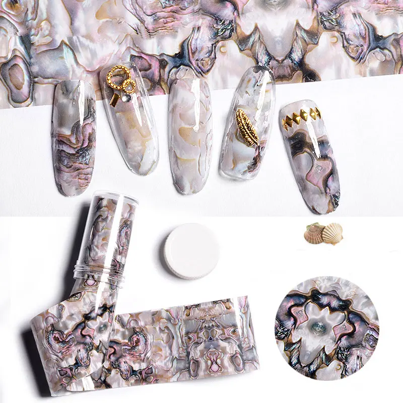 New 1 Roll Shell Nail Art Foils Gradient Effect Retro Nail Transfer Foil Paper 4cmX100cm Craft DIY Nail Sticker Decoration Tools
New 1 Roll Shell Nail Art Foils Gradient Effect Retro Nail Transfer Foil Paper 4cmX100cm Craft DIY Nail Sticker Decoration Tools
