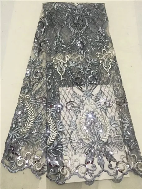 Hot Sale french lace 5yards/lot cheap african sequins lace fabric silver high quality african tulle lace fabric
Hot Sale french lace 5yards/lot cheap african sequins lace fabric silver high quality african tulle lace fabric