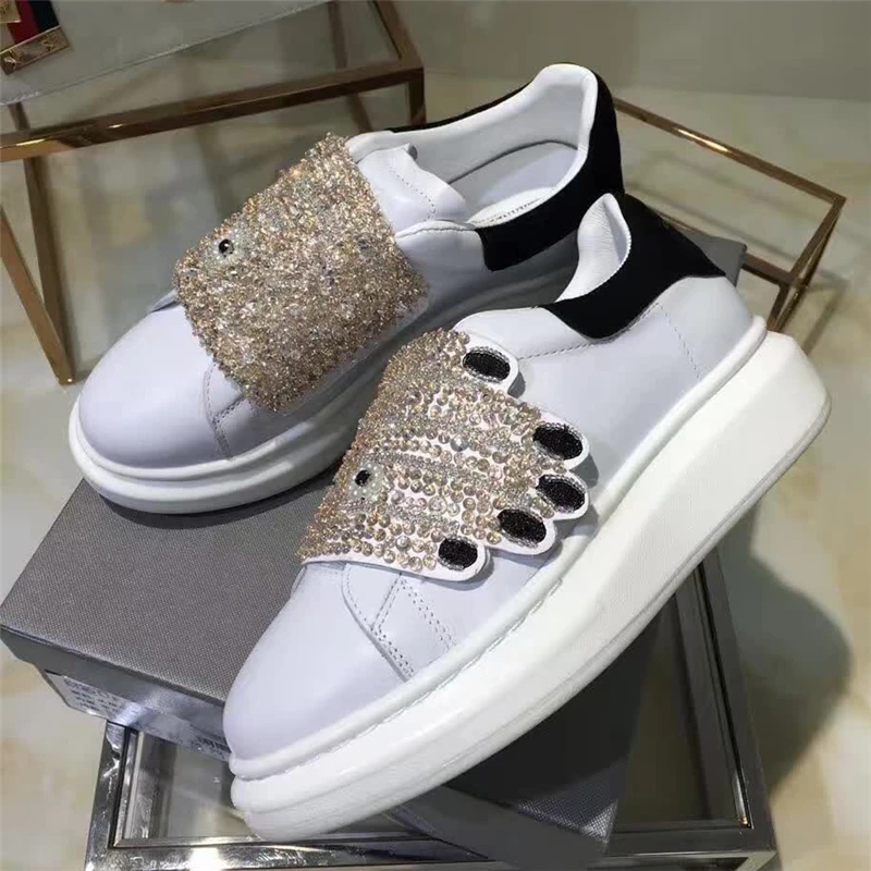 Luxury Design Trainers Sneakers Women's Fashion Sparkle Rhinestone Lace up Stylish Sneaker Shoes Platform Casual Shoes Woman 40
Luxury Design Trainers Sneakers Women's Fashion Sparkle Rhinestone Lace up Stylish Sneaker Shoes Platform Casual Shoes Woman 40