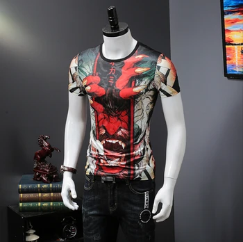 High quality Printed Men T-Shirt Brand clothing Slim Male Plus Size T-Shirt Fashion Homme TShirt Hiphop Streetwear T-Shirt
High quality Printed Men T-Shirt Brand clothing Slim Male Plus Size T-Shirt Fashion Homme TShirt Hiphop Streetwear T-Shirt