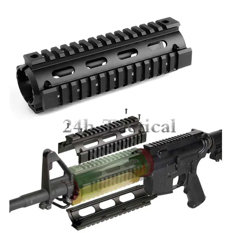 

6.7 Inches AR15/M16 Rifle Quad Rail Handguard Picatinny Mounting Rifle Accessories For Hunting Shooting