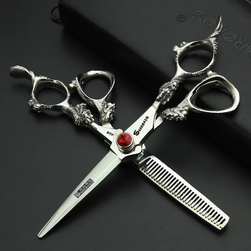 Professional 6 inch hairdressing dragon scissors 5.5 hair cutting barber kappersschaar forbici professionali per parrucchieri
Professional 6 inch hairdressing dragon scissors 5.5 hair cutting barber kappersschaar forbici professionali per parrucchieri