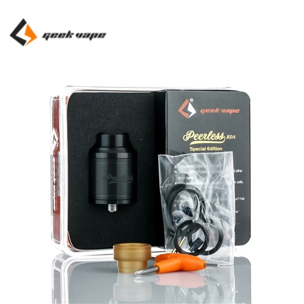 Geekvape Peerless RDA Special Edition Rebuildable Drip Atomizer 24mm Diameter Electronic Cigarette VS Hellvape Dead Rabbit
Geekvape Peerless RDA Special Edition Rebuildable Drip Atomizer 24mm Diameter Electronic Cigarette VS Hellvape Dead Rabbit