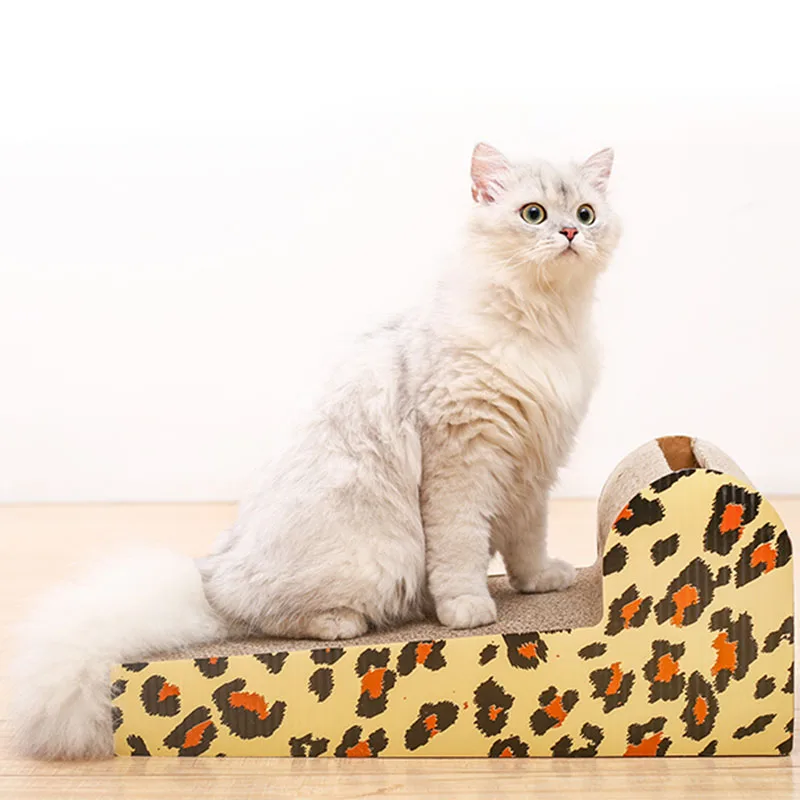 Image Cat Scratch board with Catnip Cats Scratcher Scratching Post cat Interactive training Toy For Pet cat bed house cat mat cushion