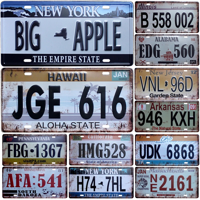 New JGE-616 Word Car Metal License Plate Vintage Home Decor Tin Sign Bar Pub Garage Decorative Metal Sign Metal Painting Plaque
New JGE-616 Word Car Metal License Plate Vintage Home Decor Tin Sign Bar Pub Garage Decorative Metal Sign Metal Painting Plaque