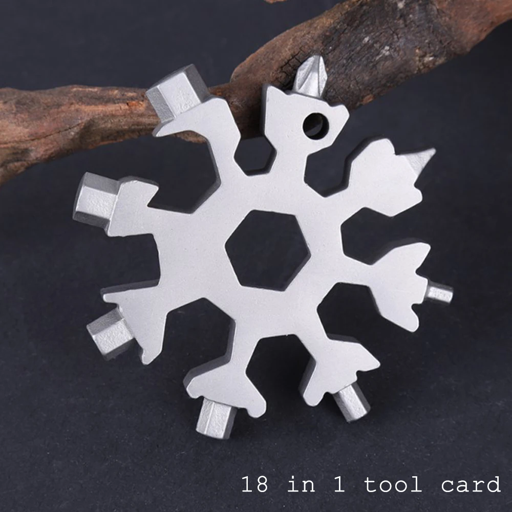 18-In-1 Multi-functional Snowflake Hand Tools Card Combination Compact Handy Screwdriver Craft Tool Portable Outdoor Products
18-In-1 Multi-functional Snowflake Hand Tools Card Combination Compact Handy Screwdriver Craft Tool Portable Outdoor Products