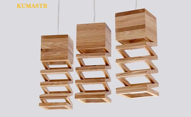 Wood Spring Pendant Lamp 11