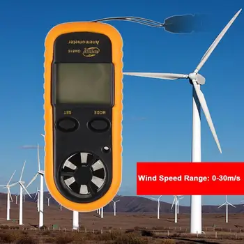 Portable Thermometer GM816 Mini Digital Hand-held Anemometer Air Wind Speed Meter Velocity LCD Display
Portable Thermometer GM816 Mini Digital Hand-held Anemometer Air Wind Speed Meter Velocity LCD Display