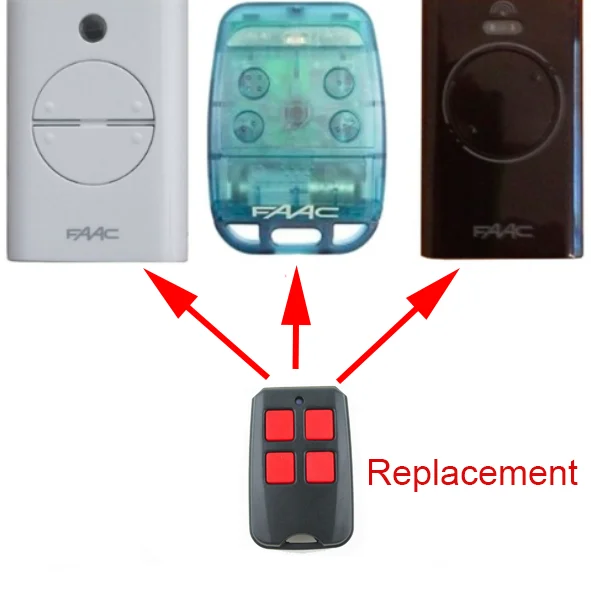 100pcs FAAC XT2/XT4/TE4433H/787452/433LC replacement garage door remote control Rolling code 433MHZ DHL free shipping
100pcs FAAC XT2/XT4/TE4433H/787452/433LC replacement garage door remote control Rolling code 433MHZ DHL free shipping