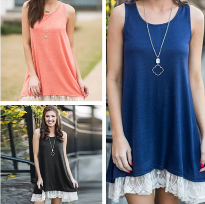 O Neck Sleeveless Casual Straight Dress 