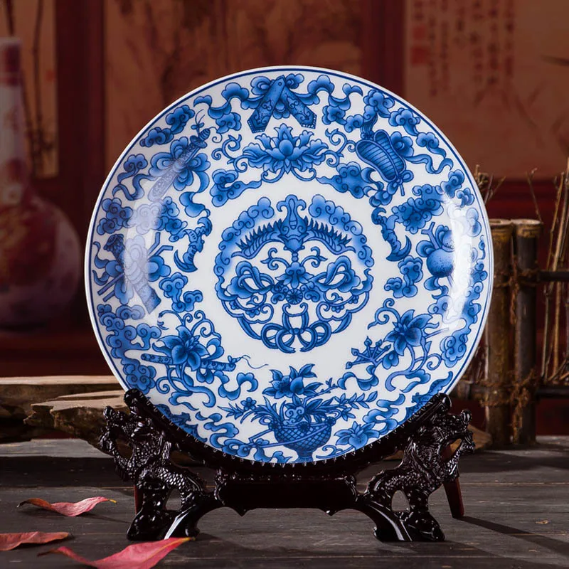 Antique Inmitation Artistic Blue and White Porcelain Decoration Plate / Dish with Printed Floral Pattern Painting
Antique Inmitation Artistic Blue and White Porcelain Decoration Plate / Dish with Printed Floral Pattern Painting