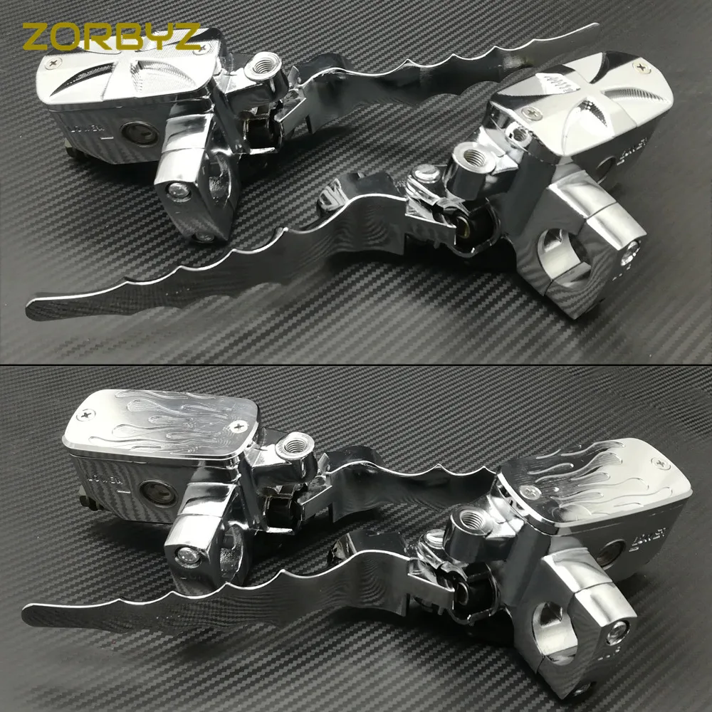 ZORBYZ Chrome 1" 25mm Motorcycle Handlebar Control Reservoir Brake Hydraulic Clutch Levers Universal
ZORBYZ Chrome 1" 25mm Motorcycle Handlebar Control Reservoir Brake Hydraulic Clutch Levers Universal