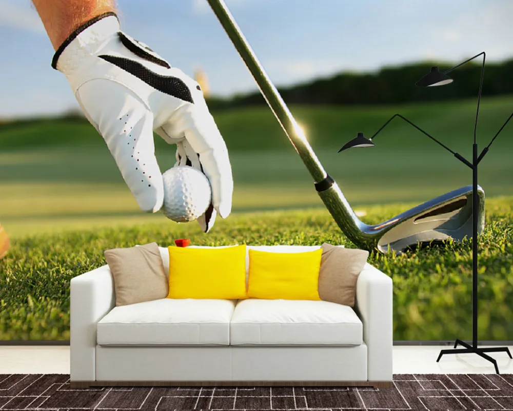 Nature Golf Photo Wallpaper Mural Stickers Modern Wall Paper 3d