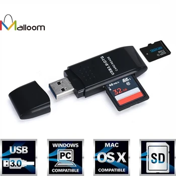Malloom 3pcs/lot Mini Memory Cards Reader 5Gbps Super Speed USB 3.0 Micro SD/SDXC TF Card Reader Adapter For PC Computer#25
Malloom 3pcs/lot Mini Memory Cards Reader 5Gbps Super Speed USB 3.0 Micro SD/SDXC TF Card Reader Adapter For PC Computer#25