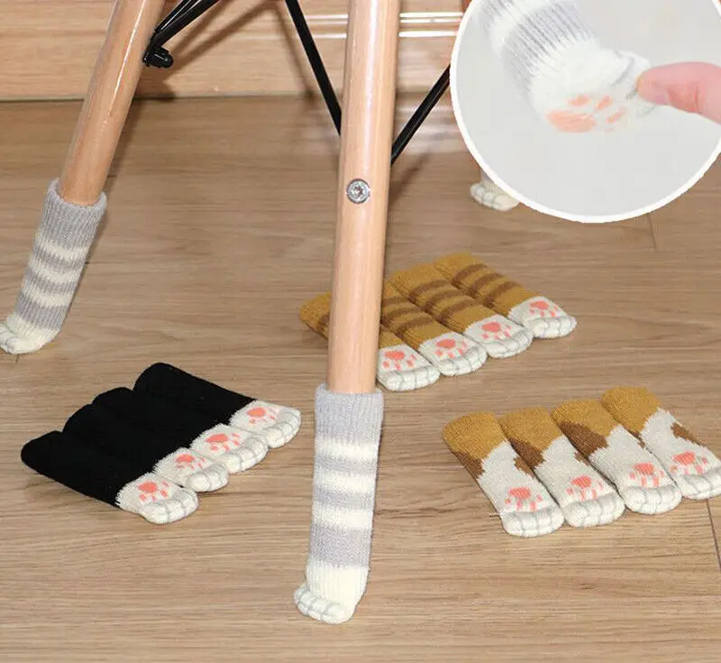 4pcs Cute Knit Cat Paw Table Chair Foot Leg Cover Protect Sock Sleeve Protector Chair Lovely Cover INS hot sale
4pcs Cute Knit Cat Paw Table Chair Foot Leg Cover Protect Sock Sleeve Protector Chair Lovely Cover INS hot sale